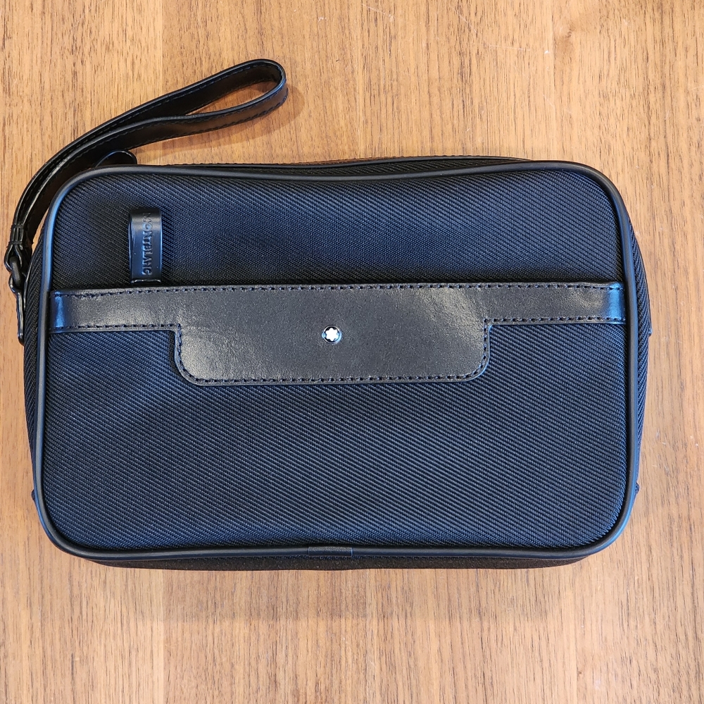 $850 Brand New 100% Authentic Montblanc Wrislet Bag Nightflight Collection